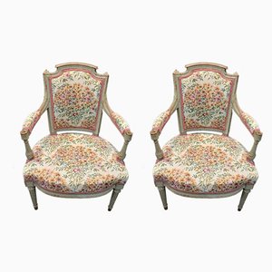 Louis XVI Style Armchairs, Set of 2-IKW-803495