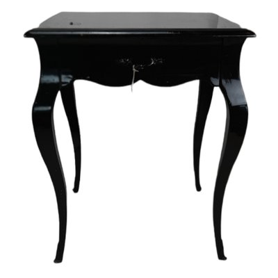 Louis XVI Style Black Lacquered Auxiliary Table-TCS-1311140