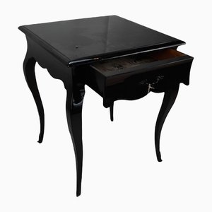 Louis XVI Style Black Lacquered Auxiliary Table-TCS-1311140