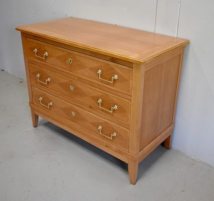 Louis XVI Style Blond Cherry Chest of Drawers, 1910s-RVK-904401