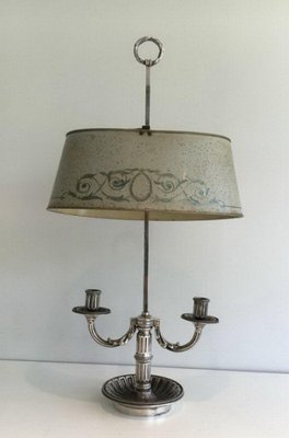 Louis XVI Style Boulotte Lamp with Metal Lampshade, 1890s-BA-1365612