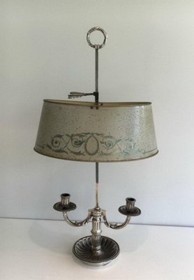 Louis XVI Style Boulotte Lamp with Metal Lampshade, 1890s-BA-1365612