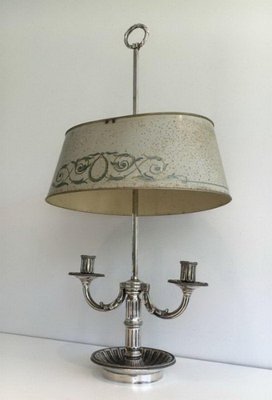 Louis XVI Style Boulotte Lamp with Metal Lampshade, 1890s-BA-1365612