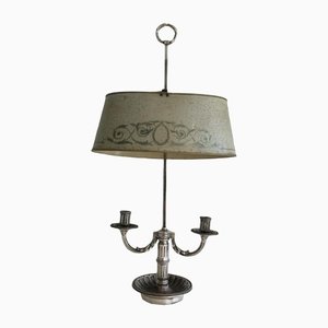 Louis XVI Style Boulotte Lamp with Metal Lampshade, 1890s-BA-1365612