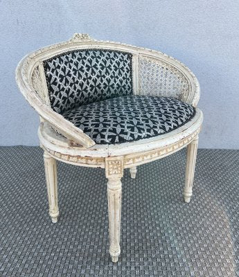 Louis XVI Style Chair in Wood and Cane, 1950s-WZZ-1792490