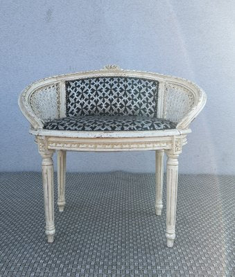 Louis XVI Style Chair in Wood and Cane, 1950s-WZZ-1792490