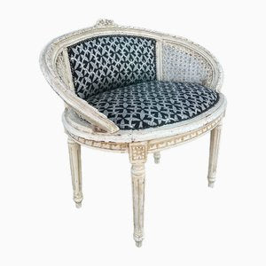 Louis XVI Style Chair in Wood and Cane, 1950s-WZZ-1792490