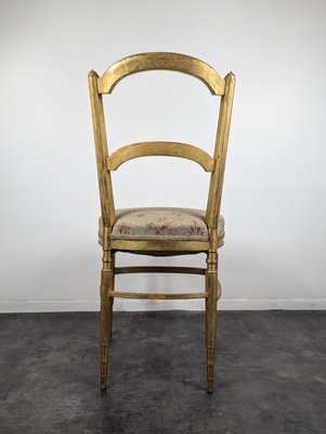 Louis XVI Style Chairs in Gilded Wood, Set of 4-HLV-2024398