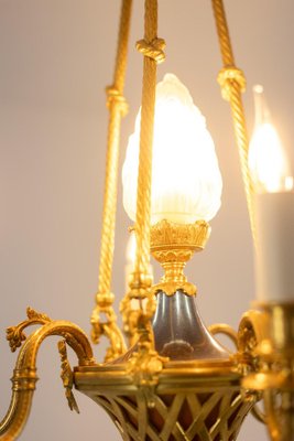 Louis XVI Style Chandelier in Gilded Bronze, 1900s-CEJ-1789502