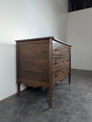 Louis XVI Style Chest of Drawers in Walnut-HLV-2024364