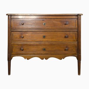 Louis XVI Style Chest of Drawers in Walnut-HLV-2024364