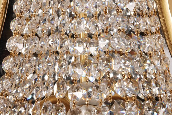 Louis XVI Style Crystal Basket Wall Light-FLW-1402004