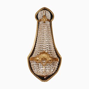 Louis XVI Style Crystal Basket Wall Light-FLW-1402004