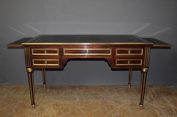 Louis Xvi Style Desk in Mahogany and Brass, Late 19th Century-BCR-2043393