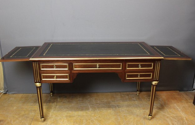 Louis Xvi Style Desk in Mahogany and Brass, Late 19th Century-BCR-2043393