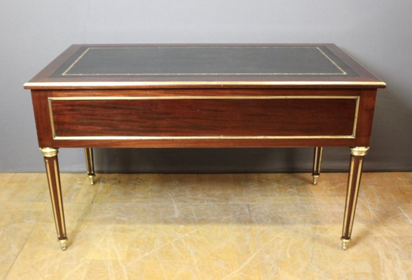 Louis Xvi Style Desk in Mahogany and Brass, Late 19th Century-BCR-2043393