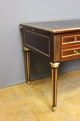 Louis Xvi Style Desk in Mahogany and Brass, Late 19th Century-BCR-2043393