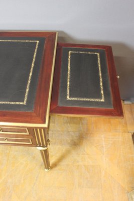 Louis Xvi Style Desk in Mahogany and Brass, Late 19th Century-BCR-2043393