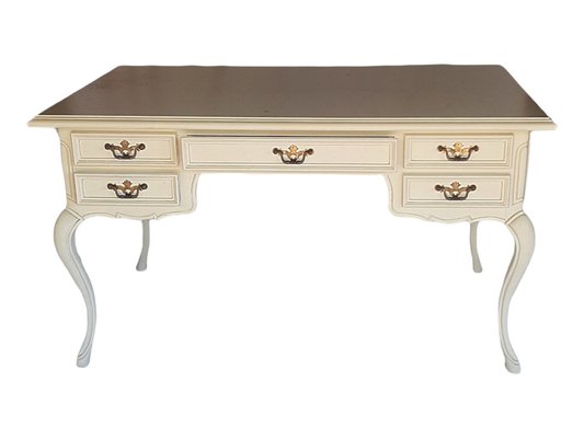 Louis XVI Style Desk Painted in White-TCS-1309552