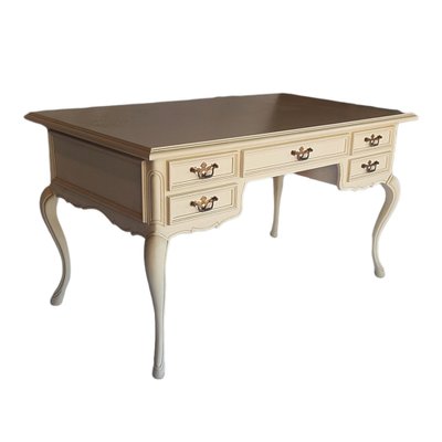 Louis XVI Style Desk Painted in White-TCS-1309552