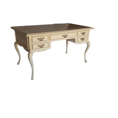 Louis XVI Style Desk Painted in White-TCS-1309552