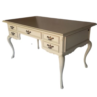 Louis XVI Style Desk Painted in White-TCS-1309552