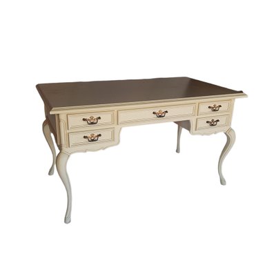 Louis XVI Style Desk Painted in White-TCS-1309552