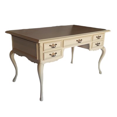 Louis XVI Style Desk Painted in White-TCS-1309552