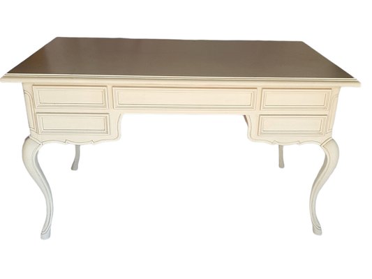 Louis XVI Style Desk Painted in White-TCS-1309552