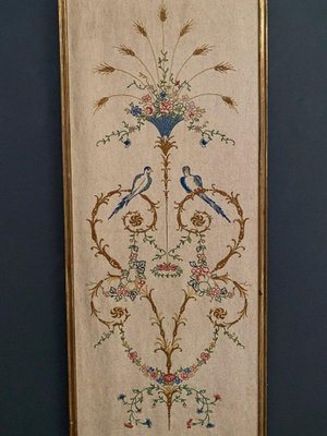 Louis XVI Style Embroidered Panel, 1890s-QKG-1807542