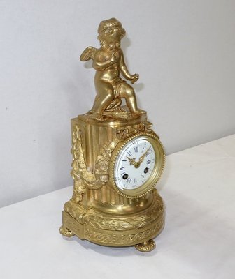 Louis XVI Style Golden Bronze Clock-RVK-1141866