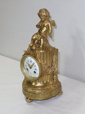 Louis XVI Style Golden Bronze Clock-RVK-1141866