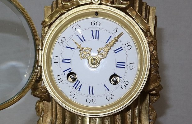 Louis XVI Style Golden Bronze Clock-RVK-1141866