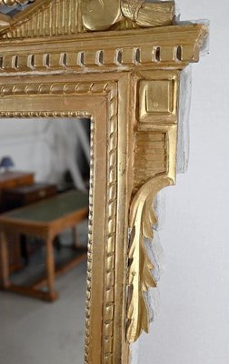 Louis XVI Style Golden Wood Mirror, Late 19th Century-RVK-1422864