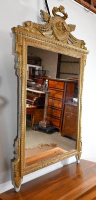 Louis XVI Style Golden Wood Mirror, Late 19th Century-RVK-1422864