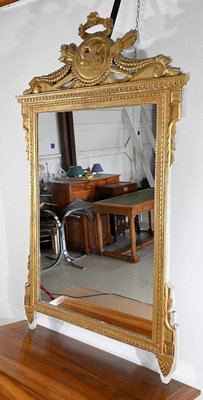 Louis XVI Style Golden Wood Mirror, Late 19th Century-RVK-1422864