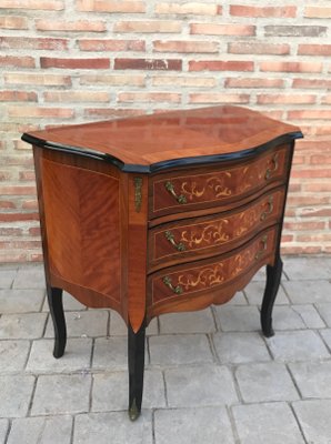 Louis XVI Style Kingwood and Marquetry Commode, 1950s-NOU-705894