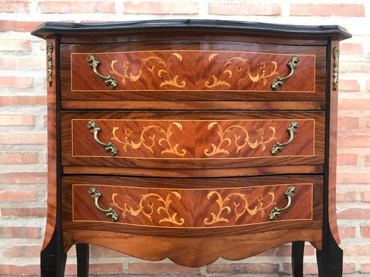 Louis XVI Style Kingwood and Marquetry Commode, 1950s-NOU-705894