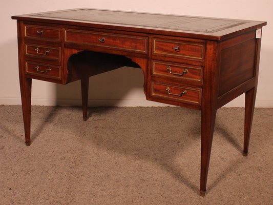 Louis XVI Style Mahogany Desk-HPU-1807890