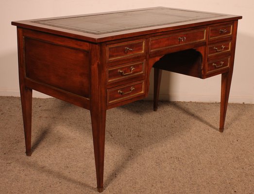 Louis XVI Style Mahogany Desk-HPU-1807890