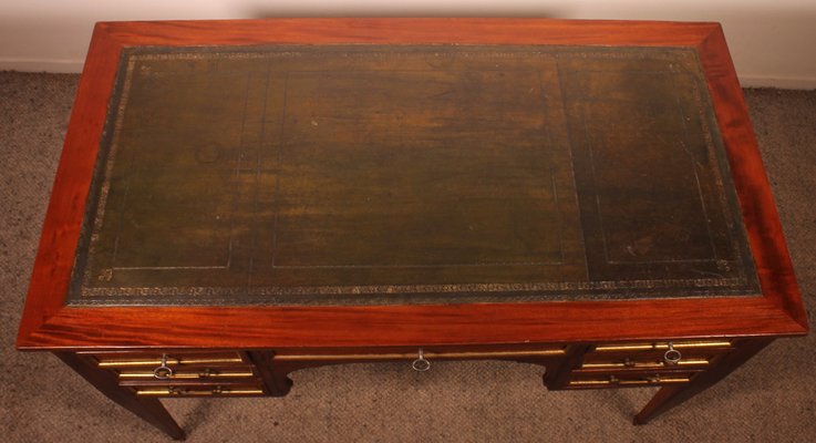 Louis XVI Style Mahogany Desk-HPU-1807890