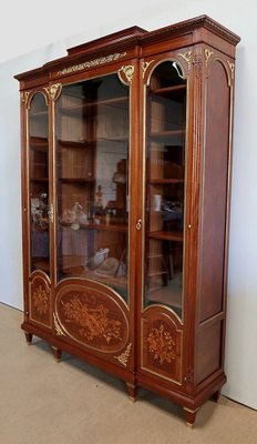 Louis XVI Style Mahogany Library, Late 19th-Century-RVK-1263560