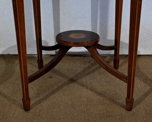 Louis XVI Style Mahogany Tea Table, 1910s-RVK-1453716