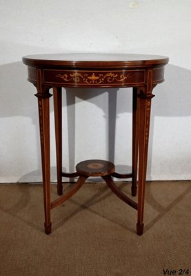 Louis XVI Style Mahogany Tea Table, 1910s-RVK-1453716