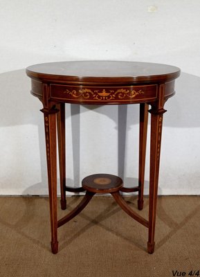 Louis XVI Style Mahogany Tea Table, 1910s-RVK-1453716