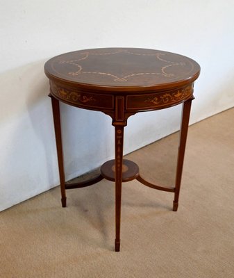 Louis XVI Style Mahogany Tea Table, 1910s-RVK-1453716