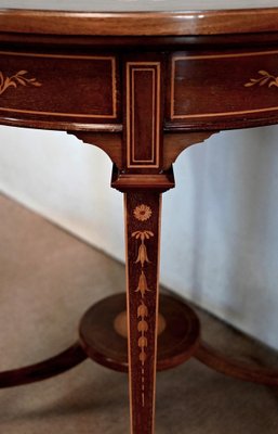 Louis XVI Style Mahogany Tea Table, 1910s-RVK-1453716