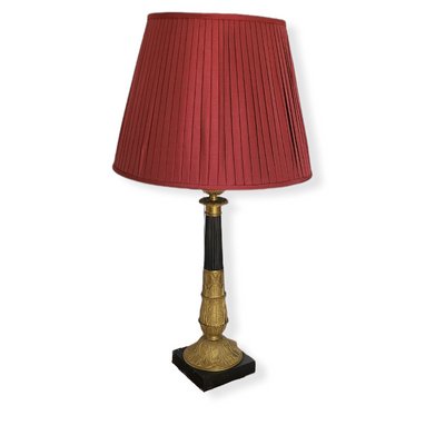 Louis XVI Style Metal & Gilt Bronze Table Lamp-TCS-1359925