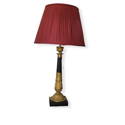 Louis XVI Style Metal & Gilt Bronze Table Lamp-TCS-1359925