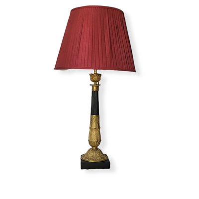 Louis XVI Style Metal & Gilt Bronze Table Lamp-TCS-1359925